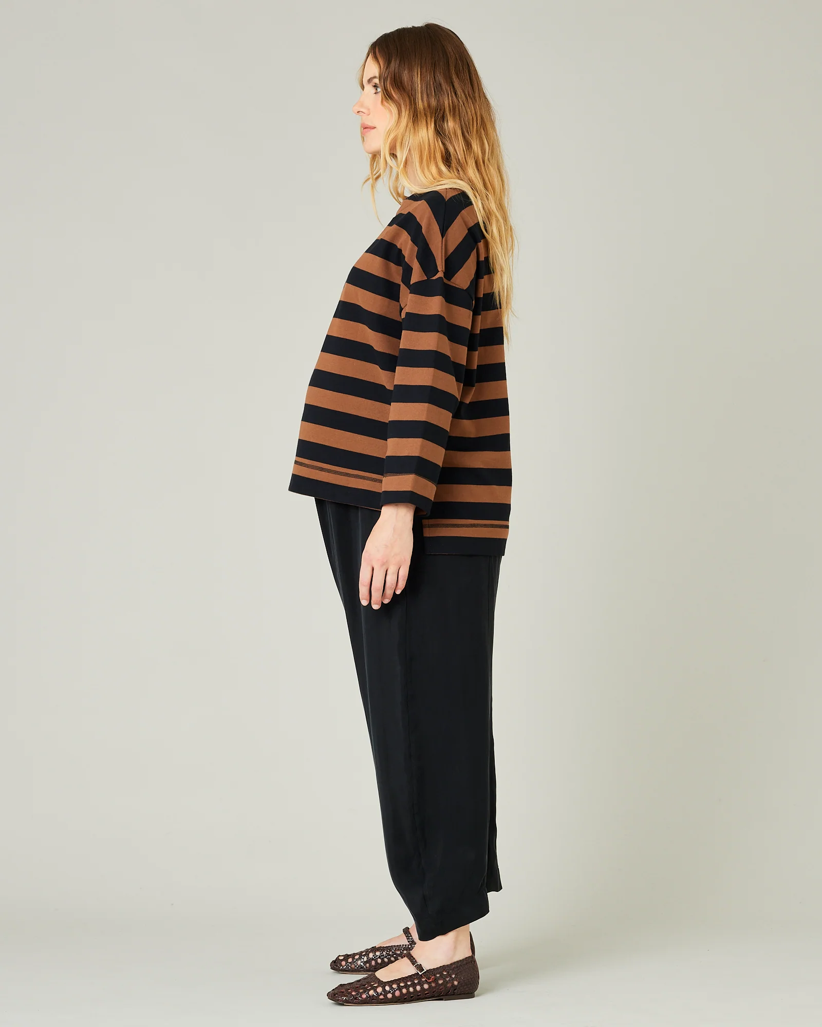 Mabel Cupro Trouser - Black - Image 13